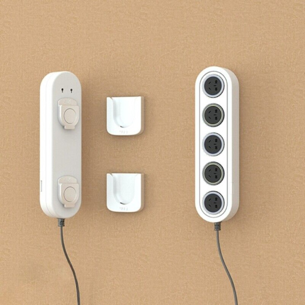 4 stk Magnetiske kroge Fjernbetjeningsholder HVID white