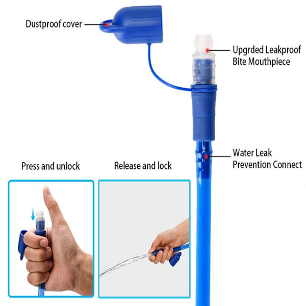 2L Hydration Pack Vannblære drikkepose