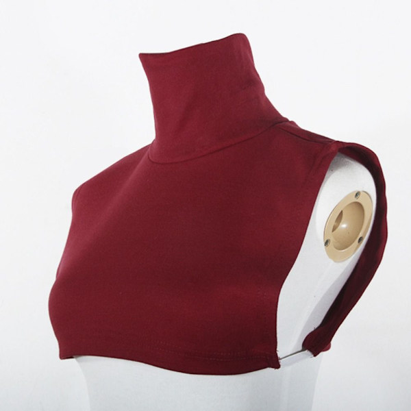 Turtleneck Fake Collar Mock Neck Cover SORT SORT black