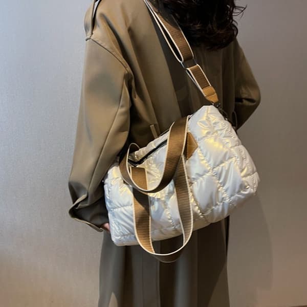 Hobos Shopper Bag Puffy Handbag BLÅ blue