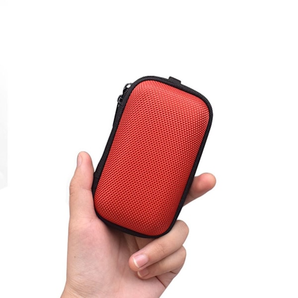 Digital Organizer Headset Case Box PUNAINEN Red