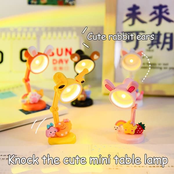 Läsbok Clip Light Mini Bordslampa VIT White