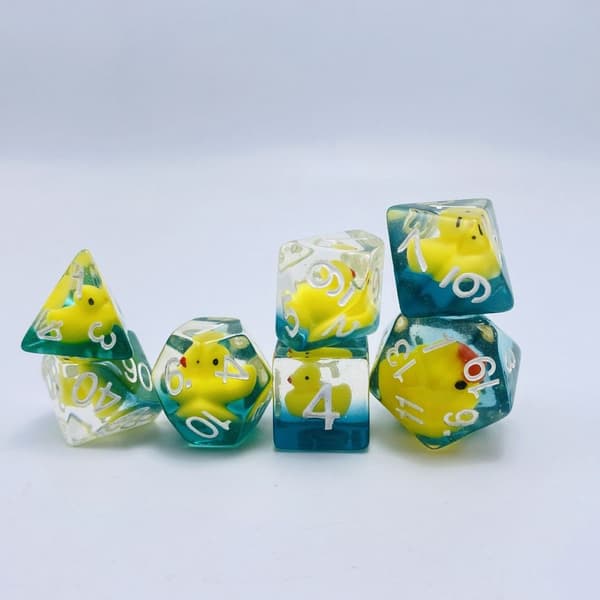 7 Stk/sett DND Terning Polyhedral Terning BLÅ BLÅ blue