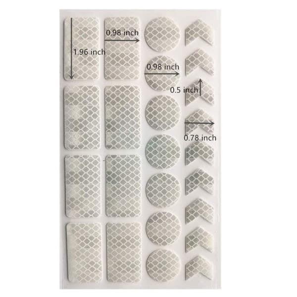 42ST Cykelreflexdekal Varningsdekaler VIT White