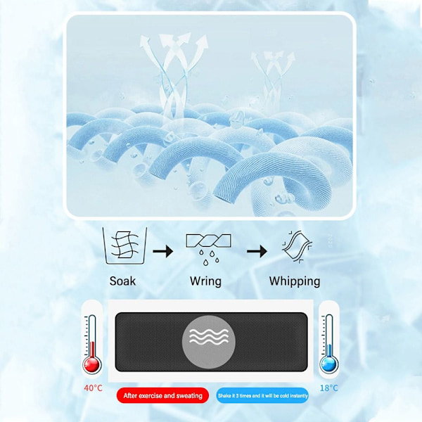 Kylmä urheilupyyhe Fitness Cool Towel DD D