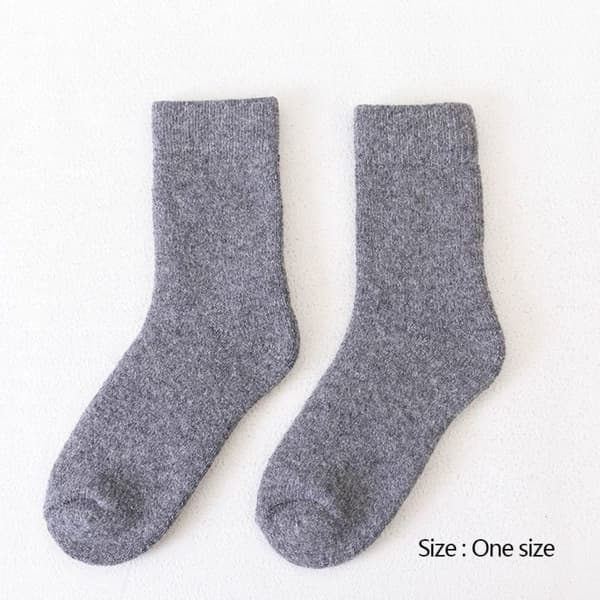 Termiske lange strømper Cashmere uldstrømper GRÅ grey