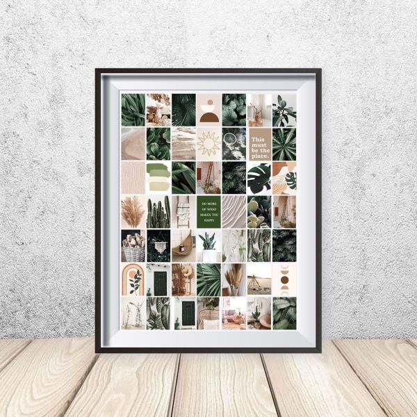Æstetiske billeder Botanisk Wall Collage Kit 70 STK 70 Pieces