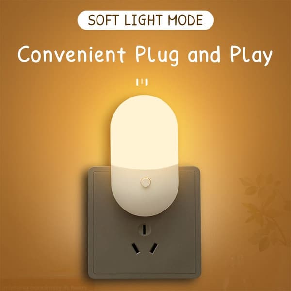 Led Night Light Plug In Energibesparende BLÅ US US blue US-US