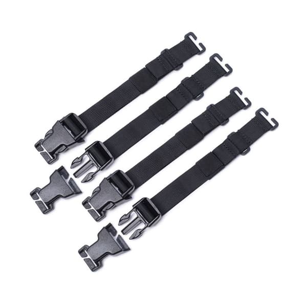 4 Stk Tactical MOLLE Stroppe Kompressionsstropper SORT Black