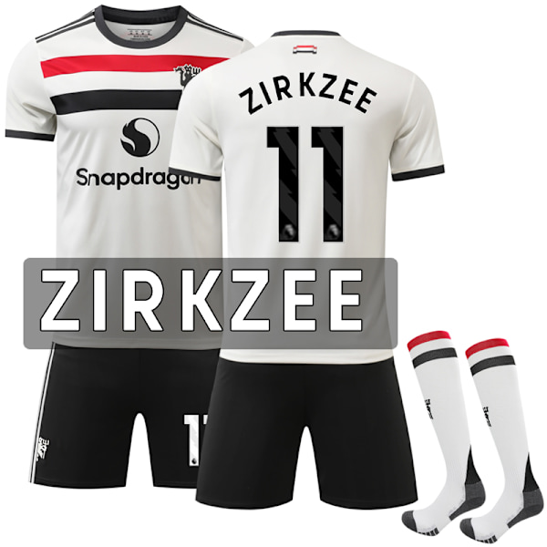 2024-2025 Manchester United Bortebarnefotballdraktsett nr. 11 Zirkzee 20