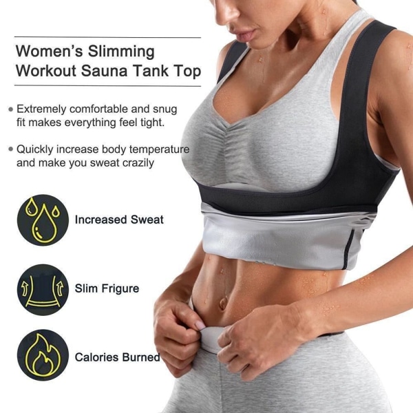 Sauna Shaper Vest Tank Top S/M S/M