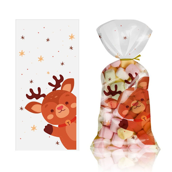 50 st julgodispåsar Xmasförpackningspåsar C C C