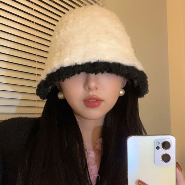Woolly Bucket Hat Vinterhattar VIT white