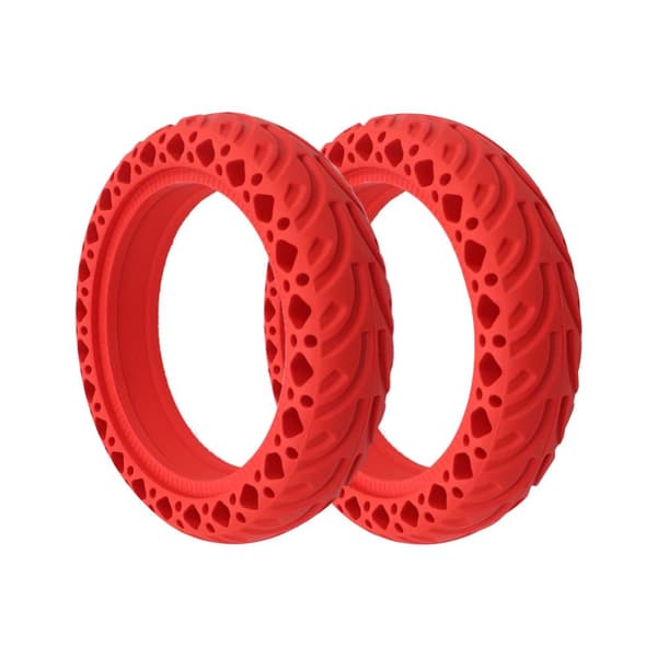 Solid gummidäck till Xiaomi Mijia M365 RED red