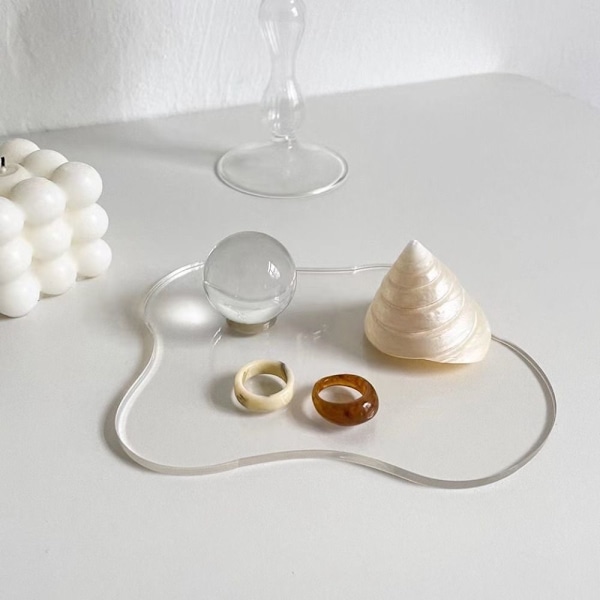 2kpl Irregular Coasters Cup Mats CLEAR Clear