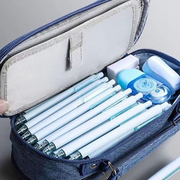 Case Kynäpussi TUMMAN SININEN 3 KERROSTA 3 KERROSTA DARK BLUE 3 LAYERS-3 LAYERS