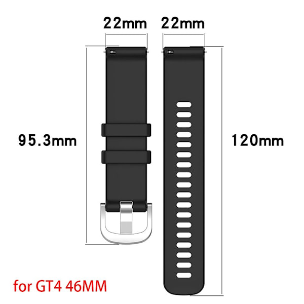 1 Stk Urrem Armbånd SORT TIL 41MM SORT TIL 41MM black for 41mm