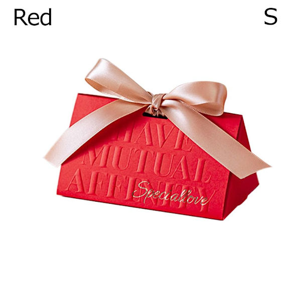 10 stk Candy Box Håndtaske Box RED S Red S