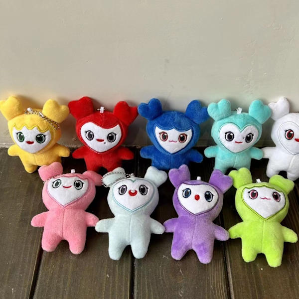 2kpl Momo Doll Avaimenperä Nukkeriipus PUNAINEN Red