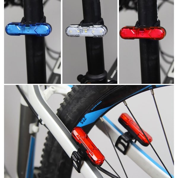 Cykellygte Cykelbaglygte RØD Red