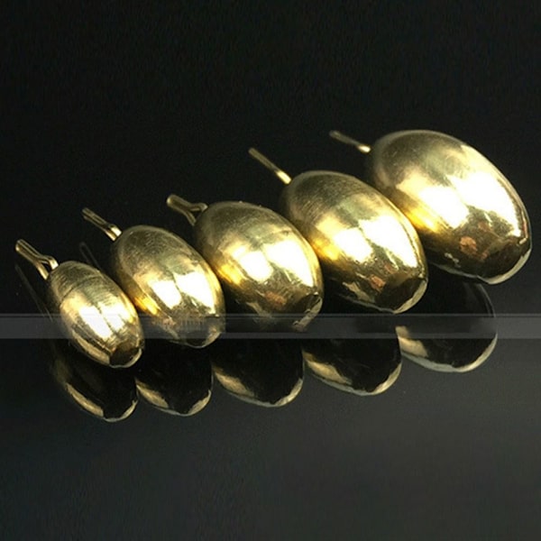 5 stk/parti Kobber Fiskebly fald Messing 1,8G 1,8G 1.8g