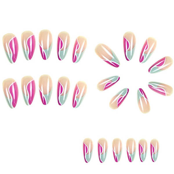 Almond Fake Nails False Nail 1 1 1