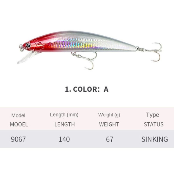 Minnow Fishing Lure Synkende Lure A A A