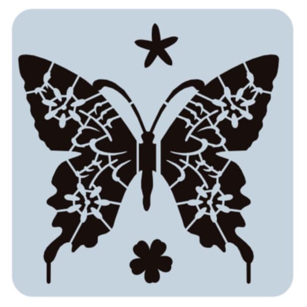 12 stk Sommerfuglestencils Sommerfuglskabelon Kunstmaleri