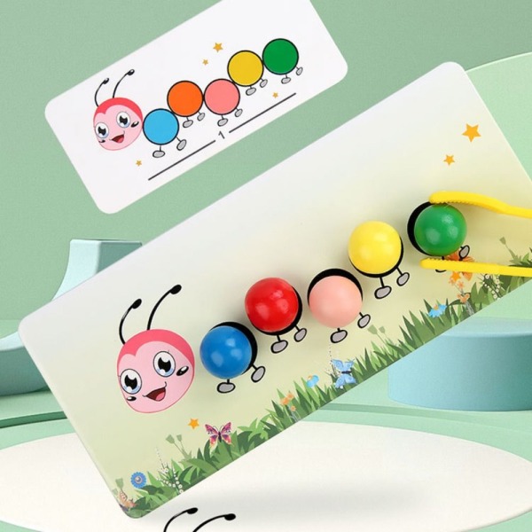 Clip Beads -peli Interaktiiviset lelut Värivastaavat helmetpeli