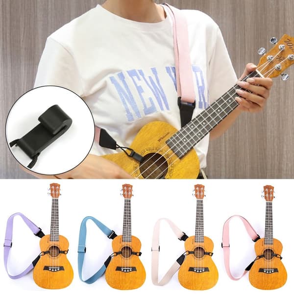 Ukulele Stropp Gitar Tilbehør GUL Yellow