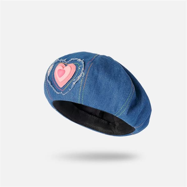 Baretter Hat Malerkasket MØRKEBLÅ dark blue