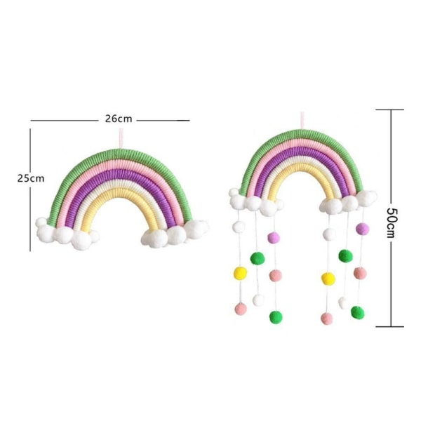 Rainbow Clouds Gobeläng Väggdekor 5 5 5