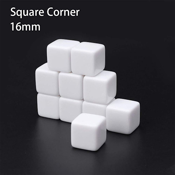 10 kpl / set DND Noppa monitahoinen noppa NELIÖKULMA-16 MM NELIÖ square corner-16mm