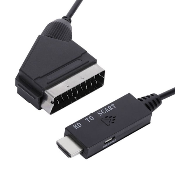 HDMI-SCART-sovittimen signaalimuunnin Audio-videokaapeli 1M