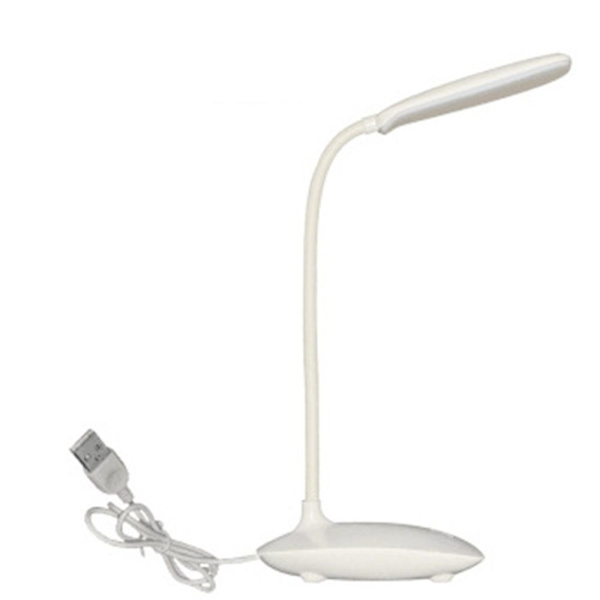 LED skrivbordslampa Läslampa VIT White