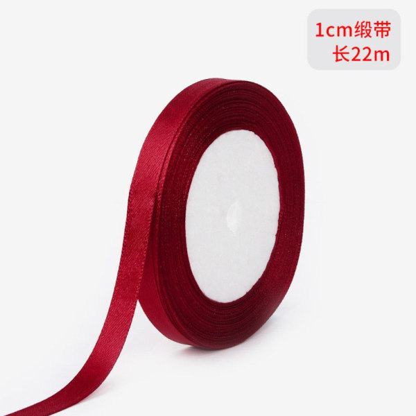 Satin Ribbon Red Ribbon Wine Red Ribbon