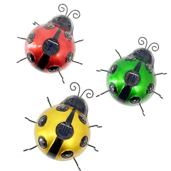 Ladybug plenlamper Solar LED-lys RØDT red