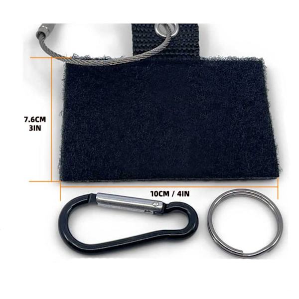 Tactical Patch Vest Rygsæk Patch SORT 7,6X10CM Black 7.6x10cm