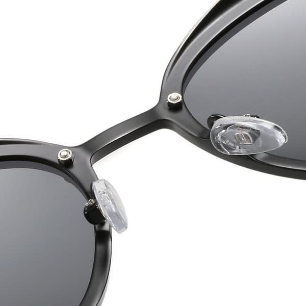 Oversized solbriller Cateye solbriller SPEJLET BLÅ SPEJLET Mirrored Blue