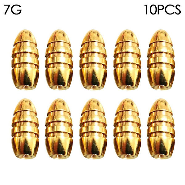 10 stk/parti Kobber Fiskebly fald Messing 7G 7G 7G