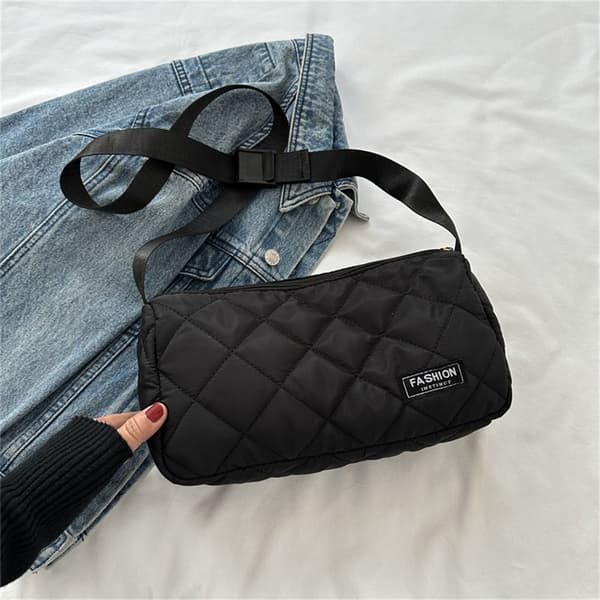Quiltade axelväskor Crossbody-väska BLÅ blue