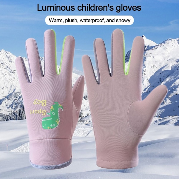 Helfingerhandskar Skidhandskar för barn LJUSGRÅ L light gray L