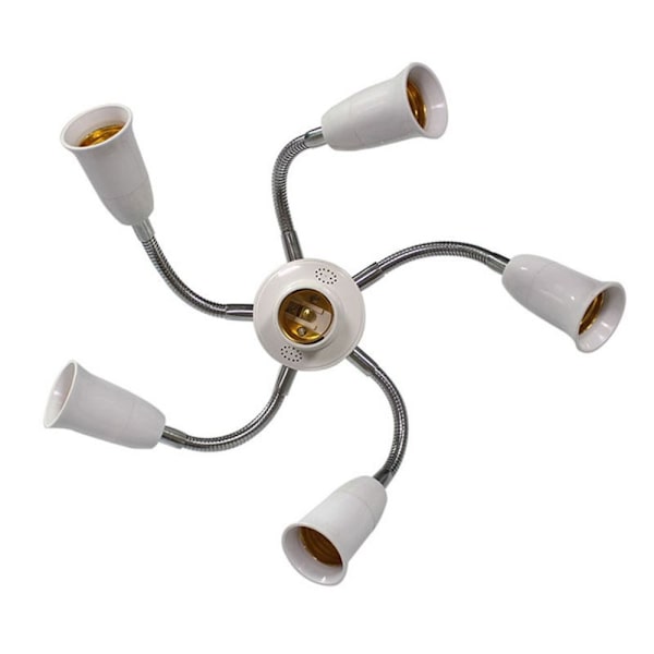 Hvit E27 baselyssokkel 2 PLUS 1 2 PLUS 1 2 plus 1