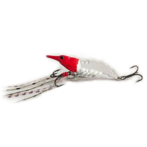 2st Räkadrag Minnow Fiskedrag RÖD&VIT 11G red&white 11g