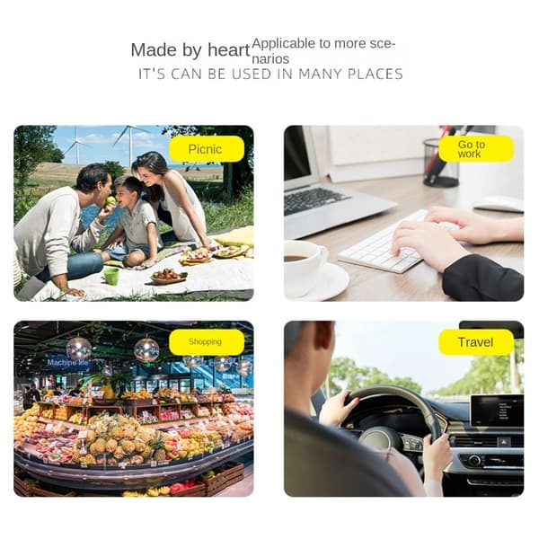 Termisk matpose Isolert Cool Food Bag GRÅ grey