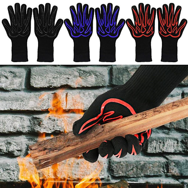 BBQ Gloves lämpöeristyskäsine PUNAINEN red