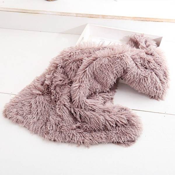 Pet Fleece pledd Hundetrekk pledd BRUN 78X54CM Brown 78x54cm