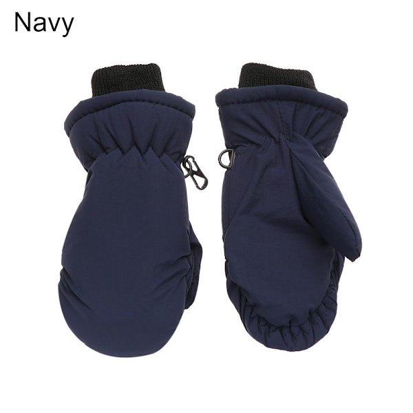 Barn Skidhandskar Långärmade Vanten NAVY Navy
