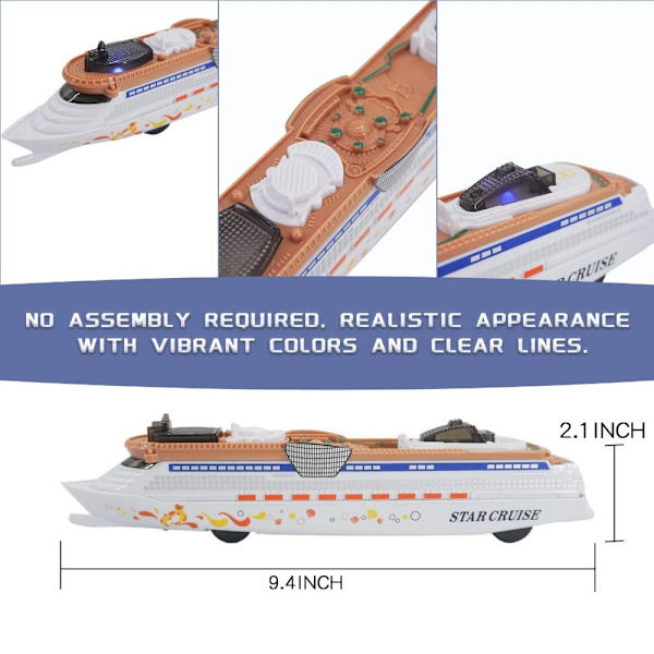 Kryssningsfartygsmodell leksak Ocean Liner Båtleksak FLYGPLANSBAKA aircraft carrier