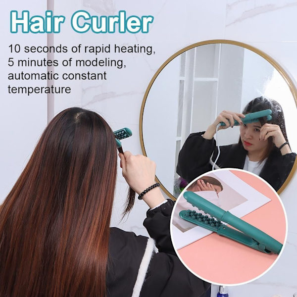 Hair Curler Salon Styler GRÖN Green